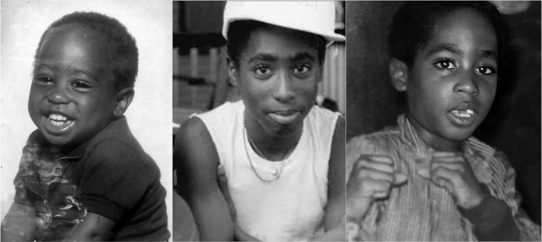 Photos of Tupac as a child